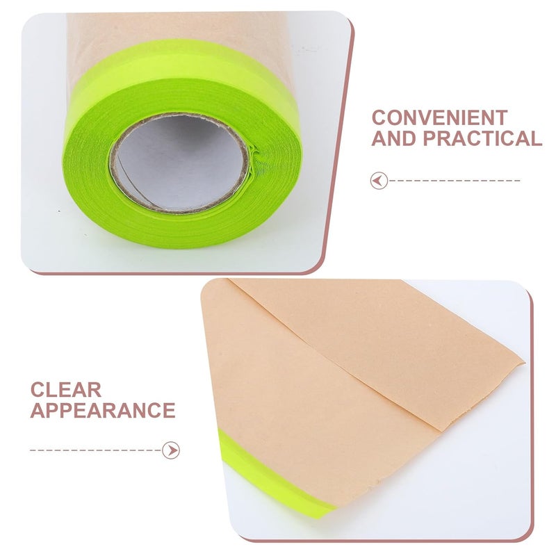 Cabilock 4pcs 12m Kraft Paper Automotive Masking Roll For Car Painting Furniture Protection - Image 5